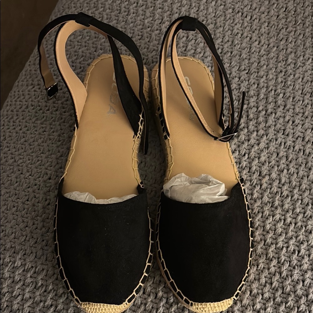 Black Espadrille Sandals